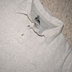 Quicksilver Mens Sunset Cruise Polo Shirt In Grey Size M